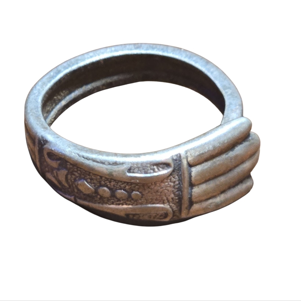 Reclaimed Handforged Flatware Ring Sz 11